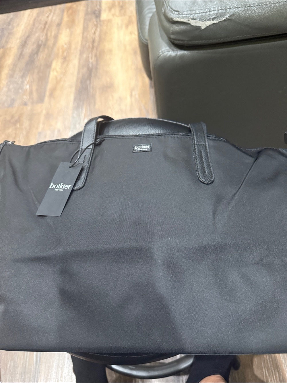 Botkier Black Men's Laptop Tote Bag